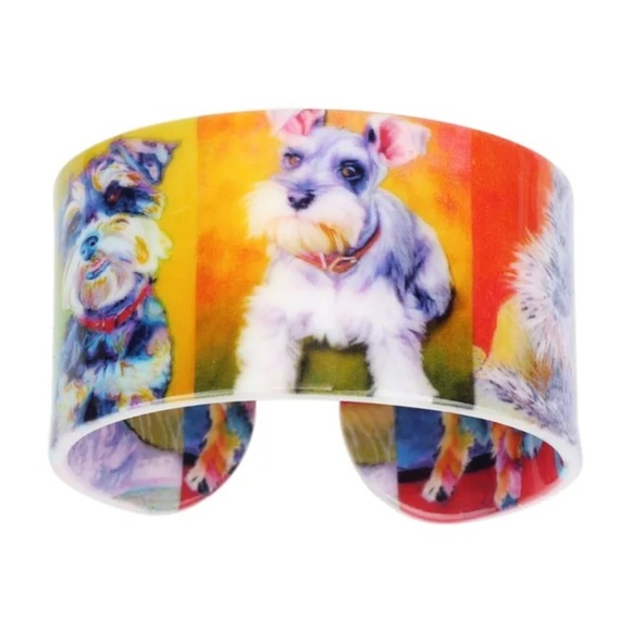 NWT Schnauzer Dog Bracelet Cuff - Picture 3 of 4